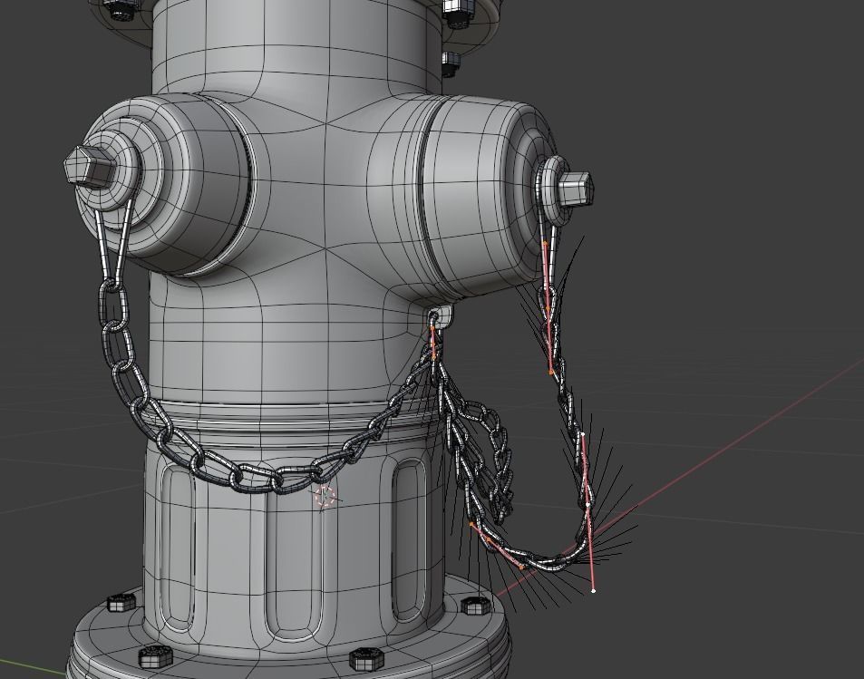 Fire Hydrant Game Ready Model Low-poly 3D model_25