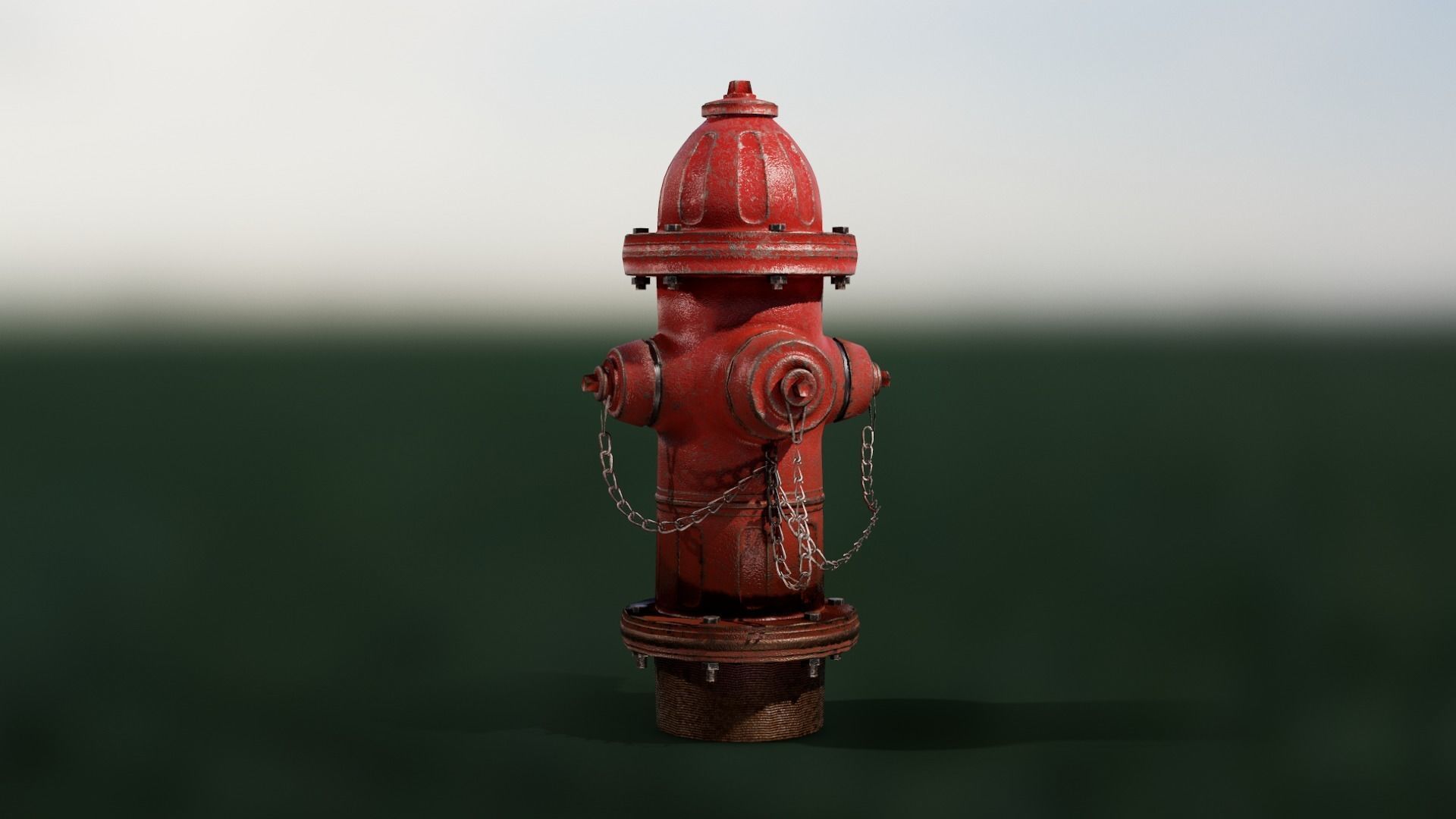 Fire Hydrant Game Ready Model Low-poly 3D model_30