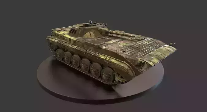 BMP-1K Troop Carrier - Armored vehicle Low-poly 3D model