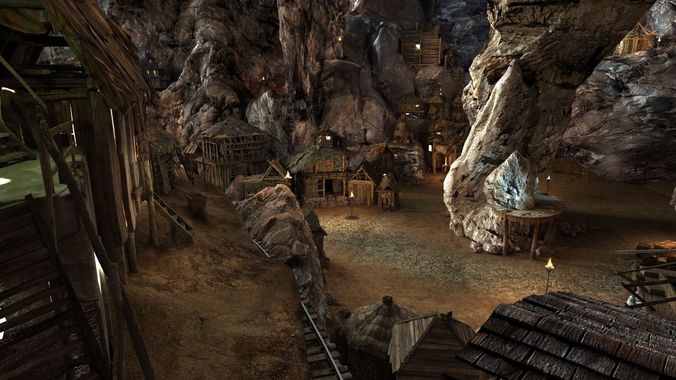 Complex Cave T 01  3D model