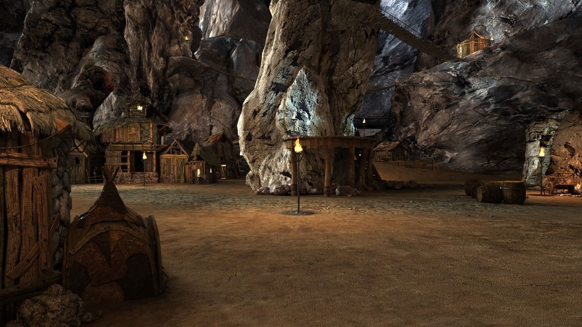 Complex Cave T 01  3D model_4