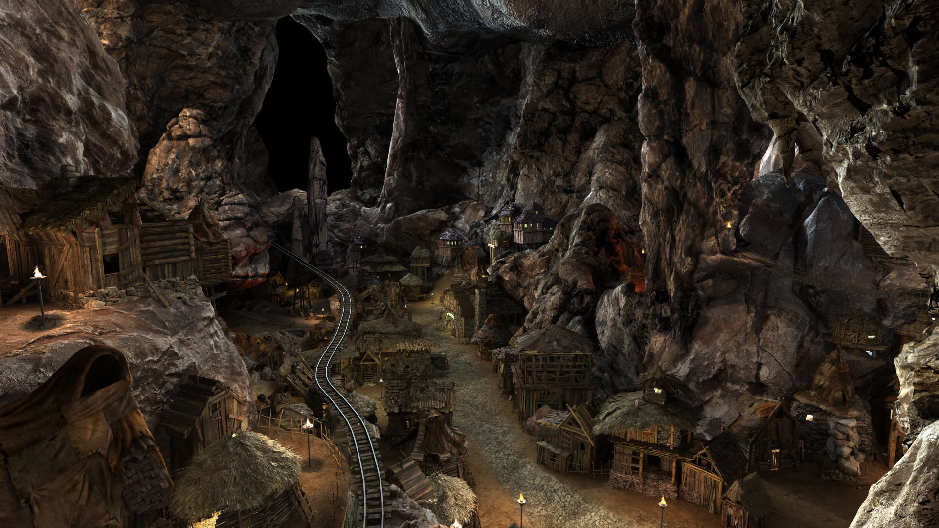 Complex Cave T 01  3D model_7