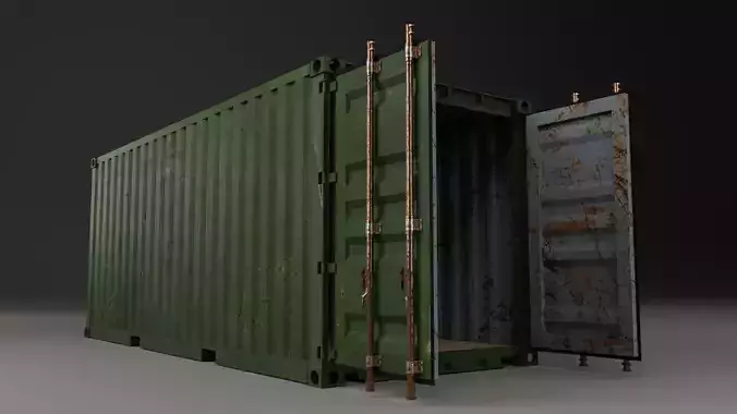 Rusty Container 3D model