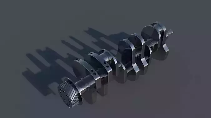 Crankshaft Low-poly 3D model