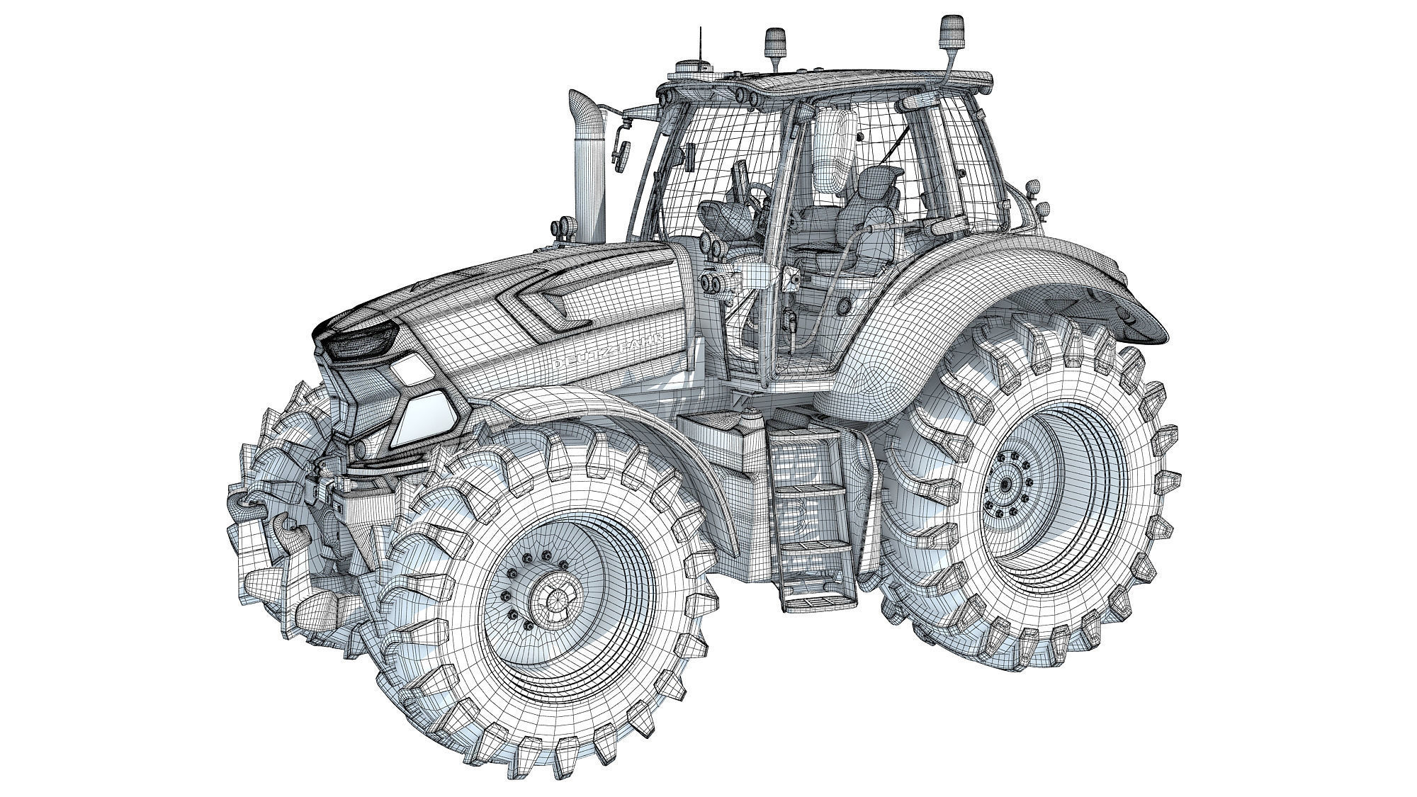 Deutz Fahr Tractor 3D model_17