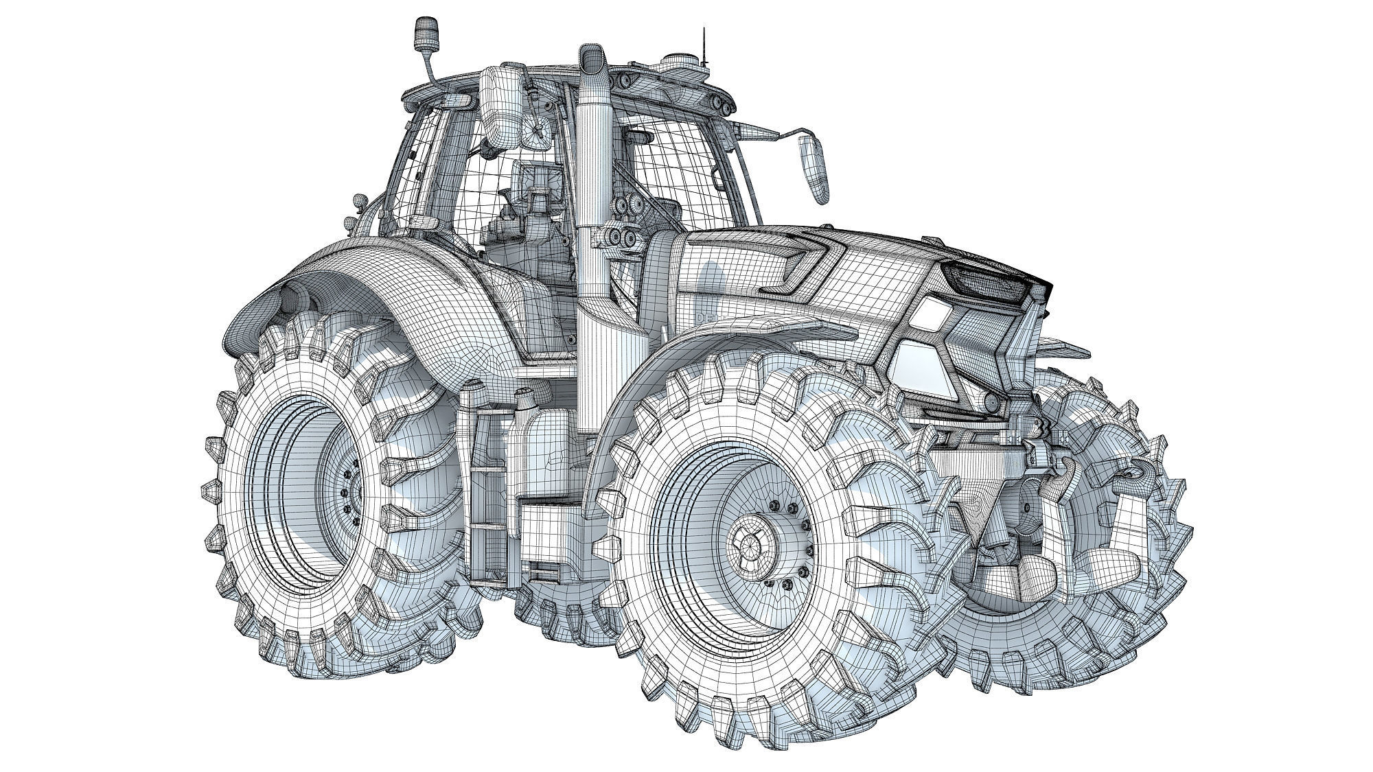 Deutz Fahr Tractor 3D model_19