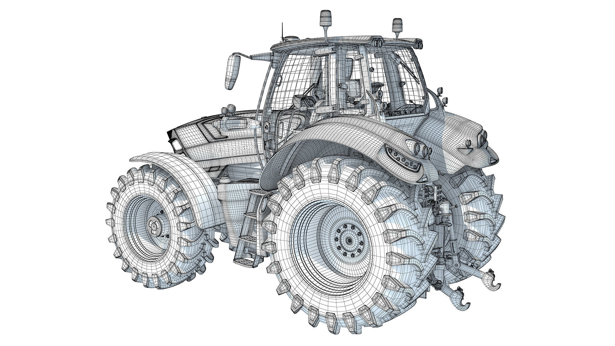 Deutz Fahr Tractor 3D model_16