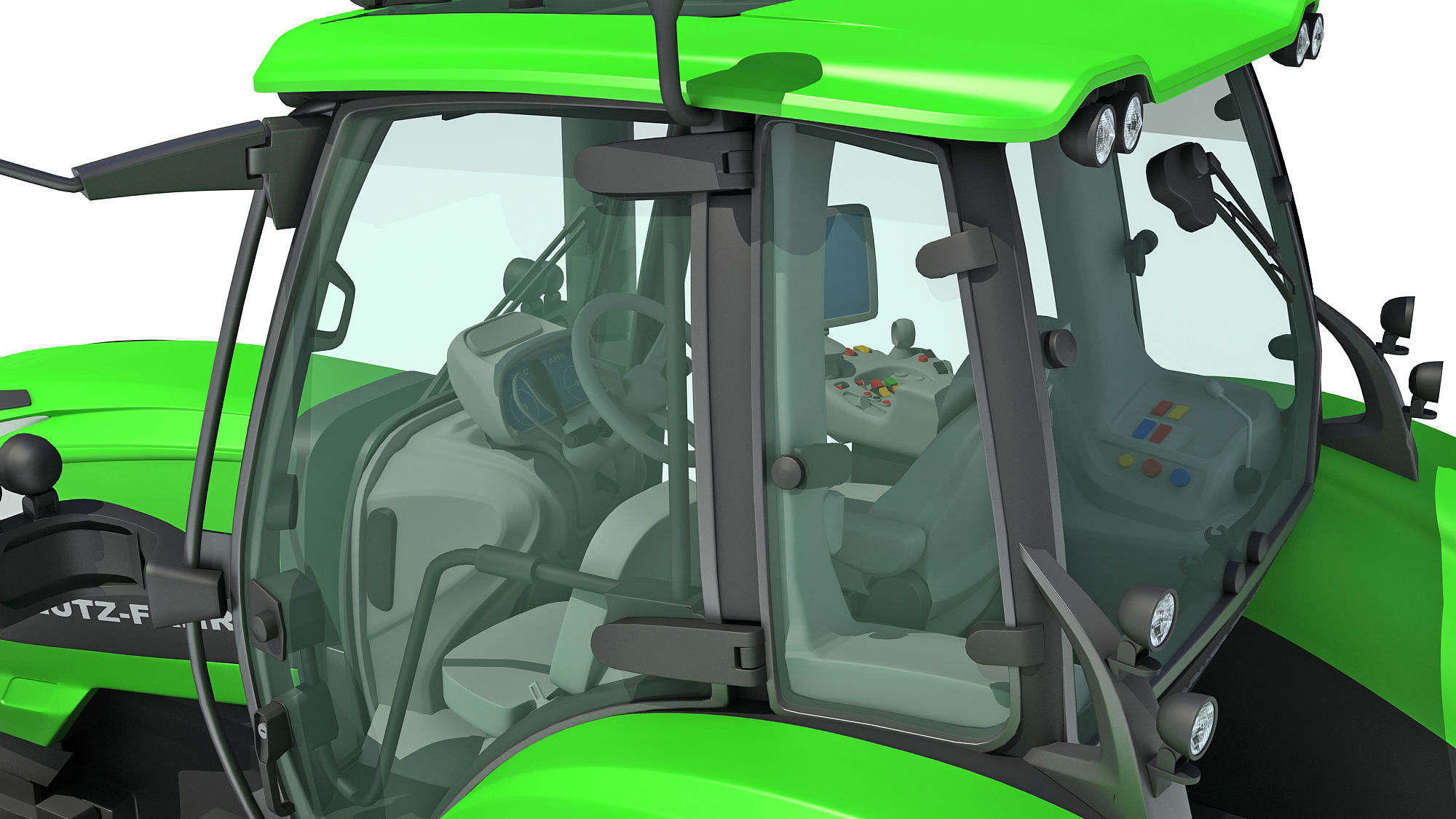 Deutz Fahr Tractor 3D model_12