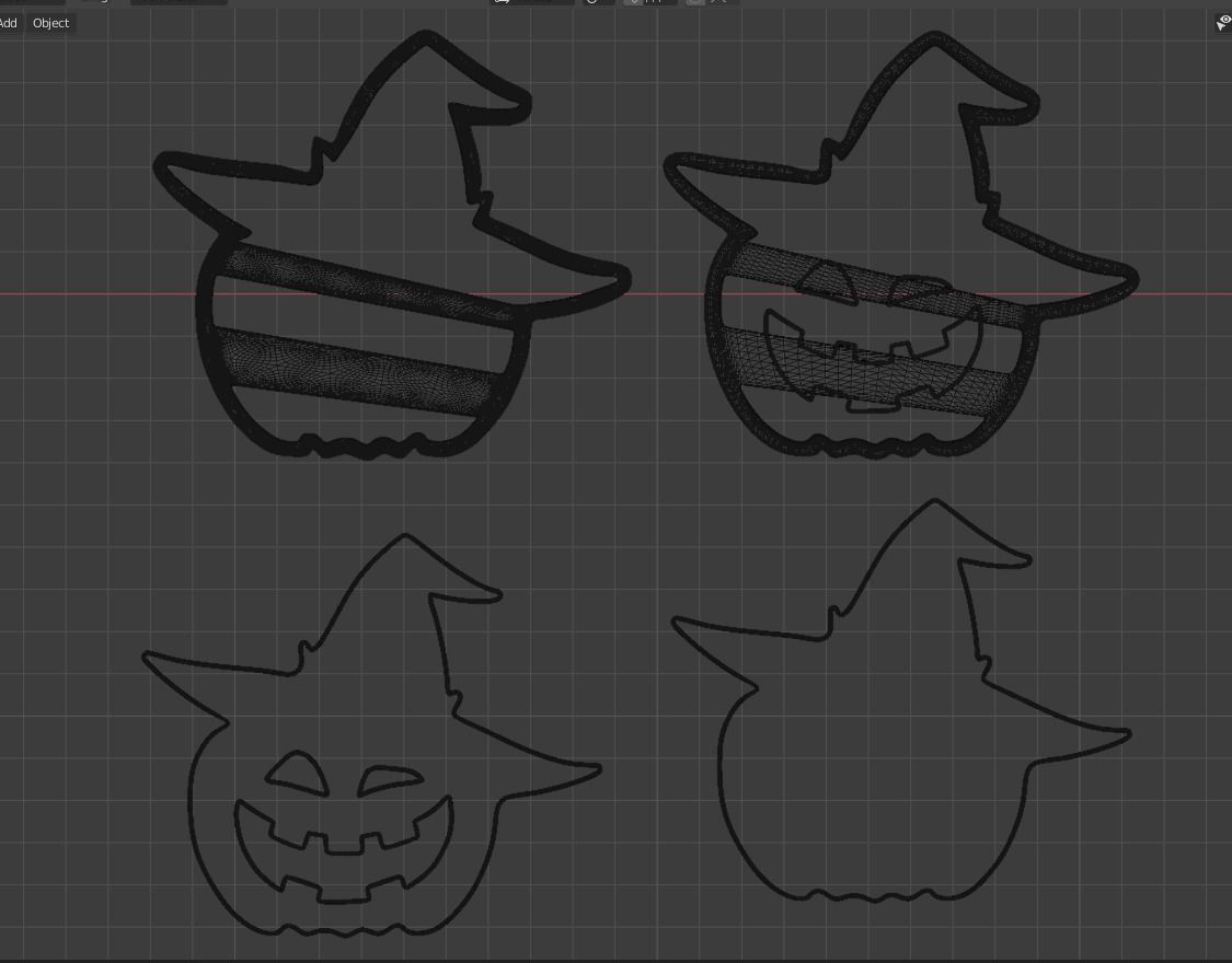 Halloween Cookie Cutter Set 3D print model_4
