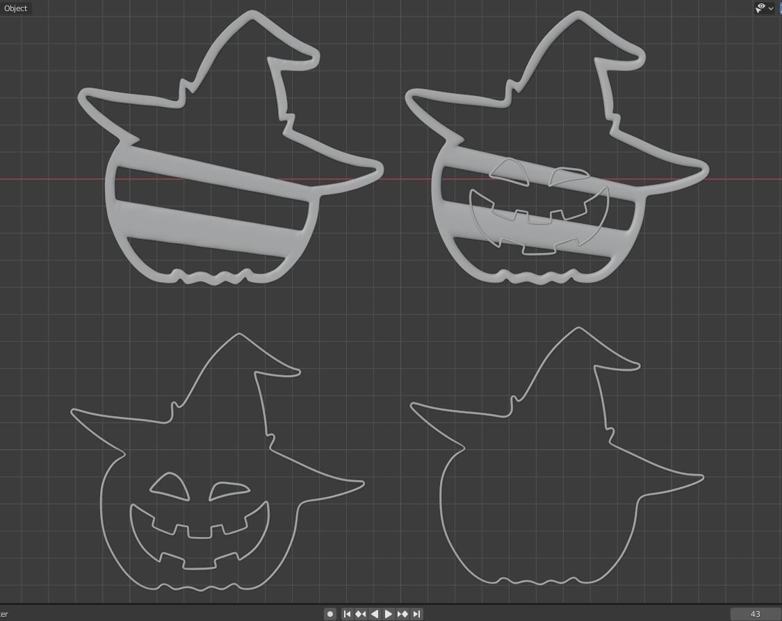 Halloween Cookie Cutter Set 3D print model_5