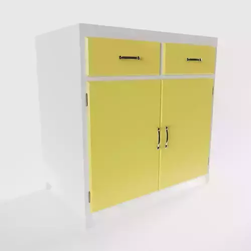Vintage Kitchen Cabinet 3D model