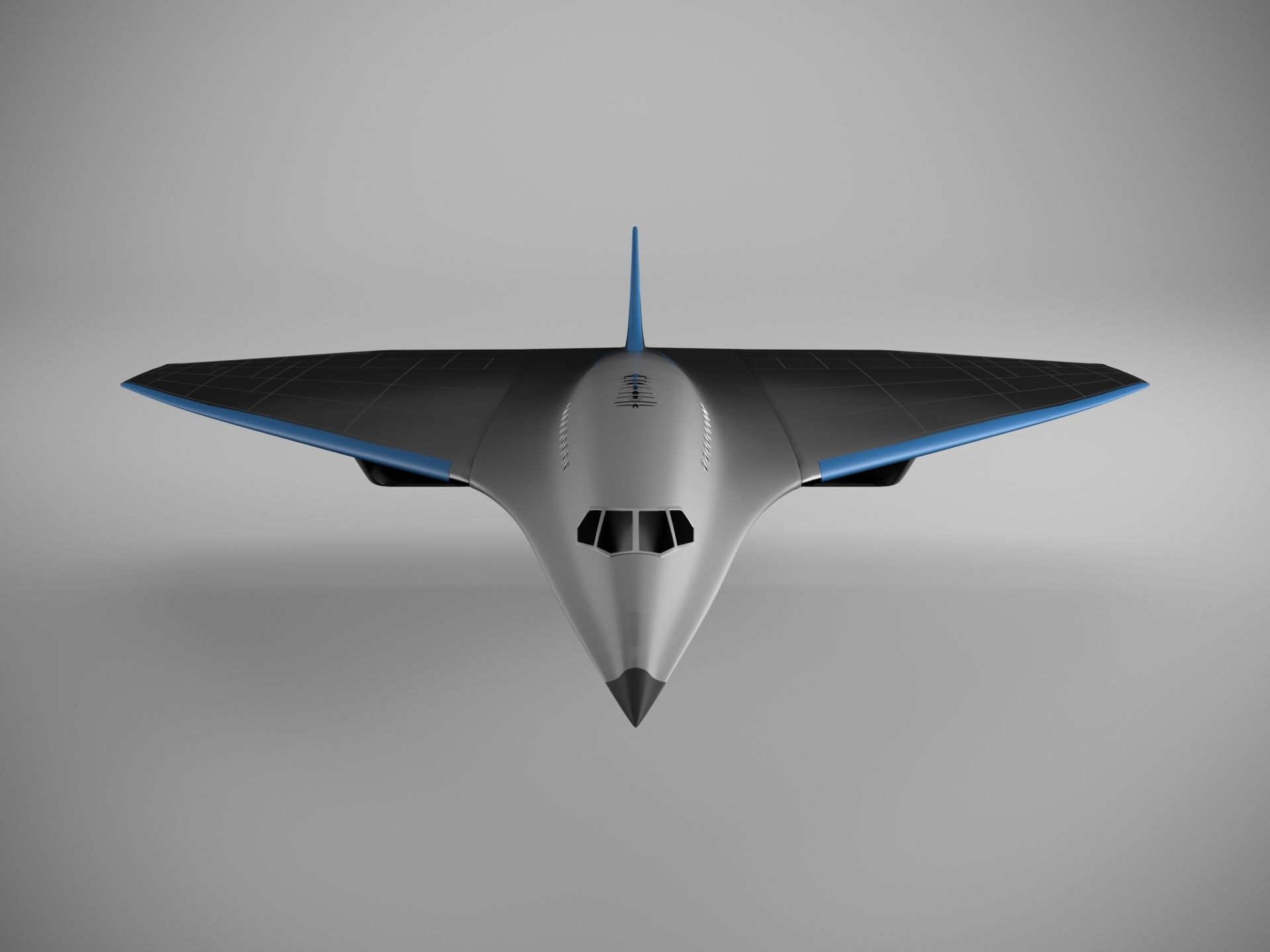 Virgin Mach 3 high-speed vehicle spaceship Low-poly 3D model_2