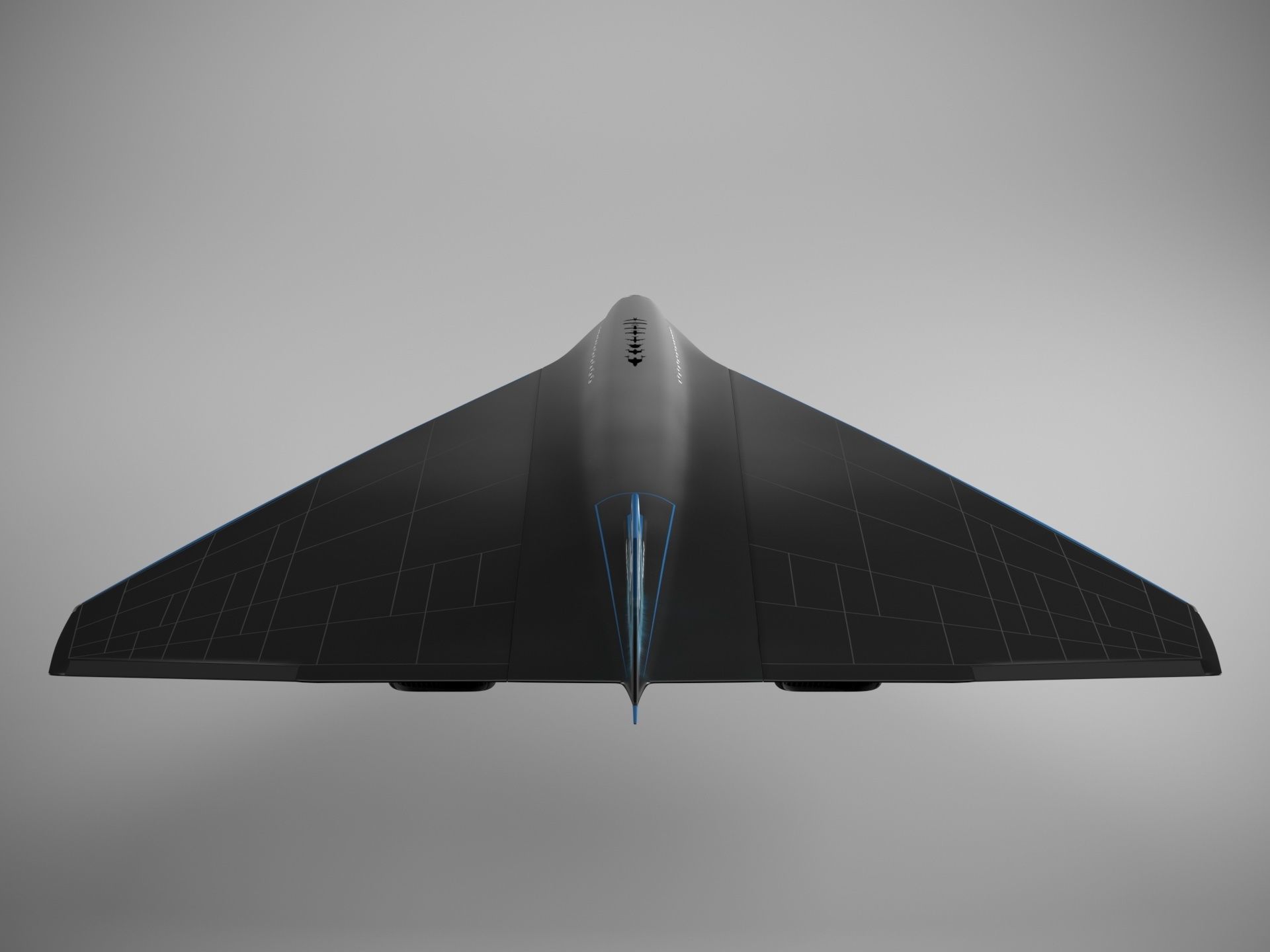 Virgin Mach 3 high-speed vehicle spaceship Low-poly 3D model_8