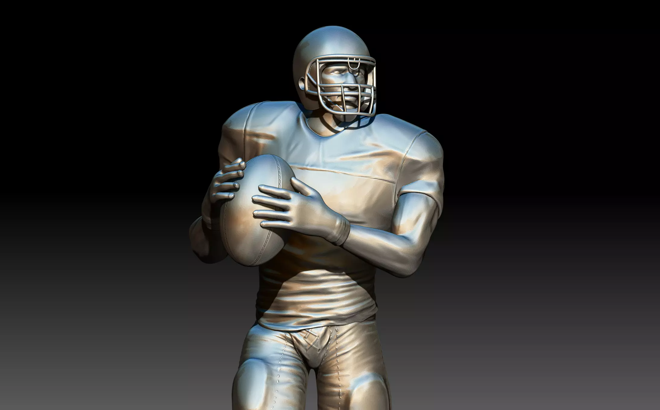 American footballer Pose 3D print model