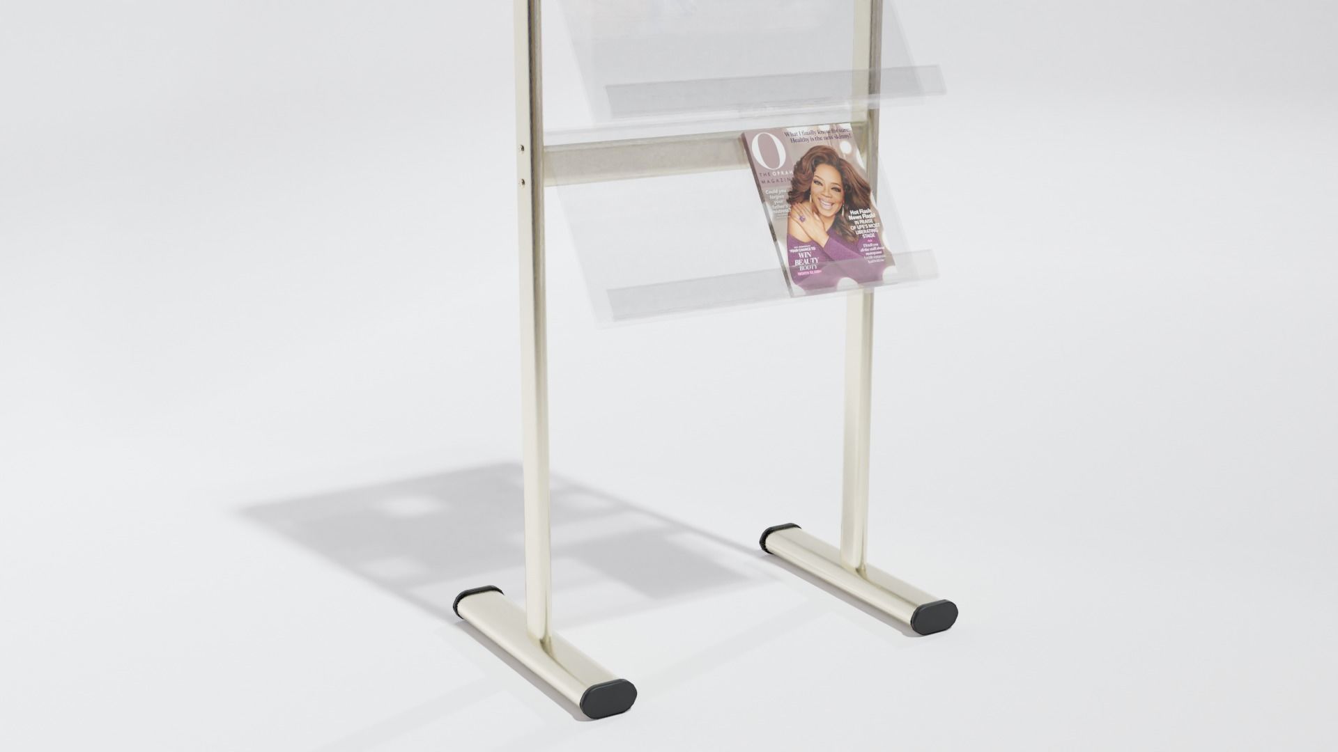 A4 Handout Flyer Magazine Brochure stand holder  Low-poly 3D model_9