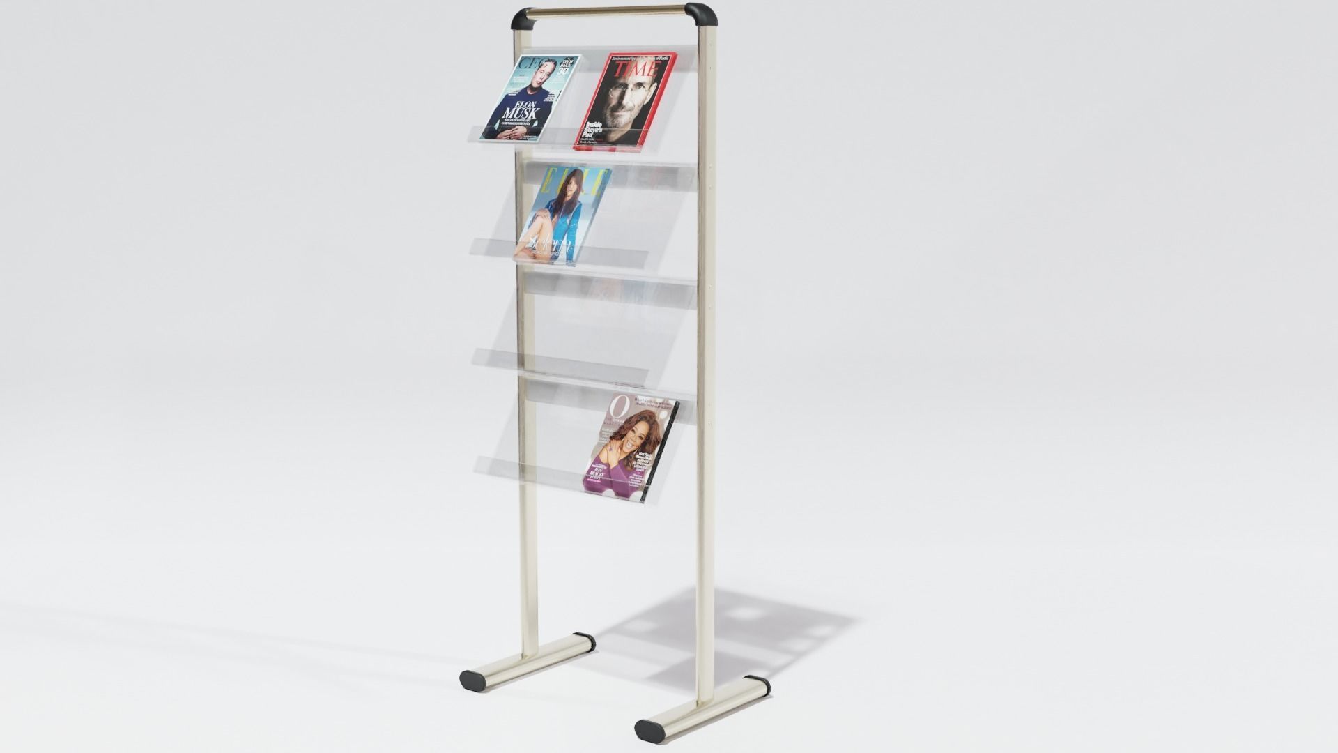 A4 Handout Flyer Magazine Brochure stand holder  Low-poly 3D model_5