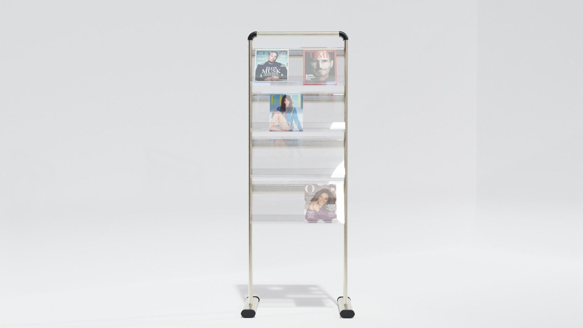 A4 Handout Flyer Magazine Brochure stand holder  Low-poly 3D model_4