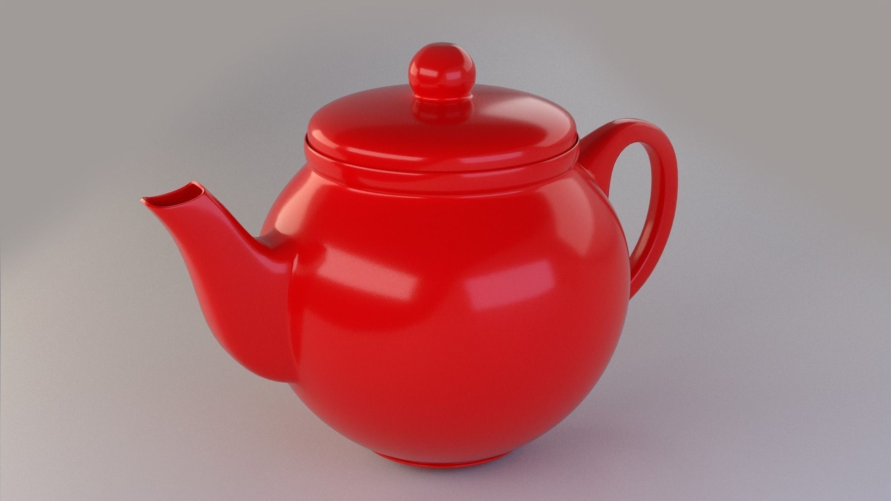 Colorful Teapot Set 3D Model OBJ 3DS FBX DAE