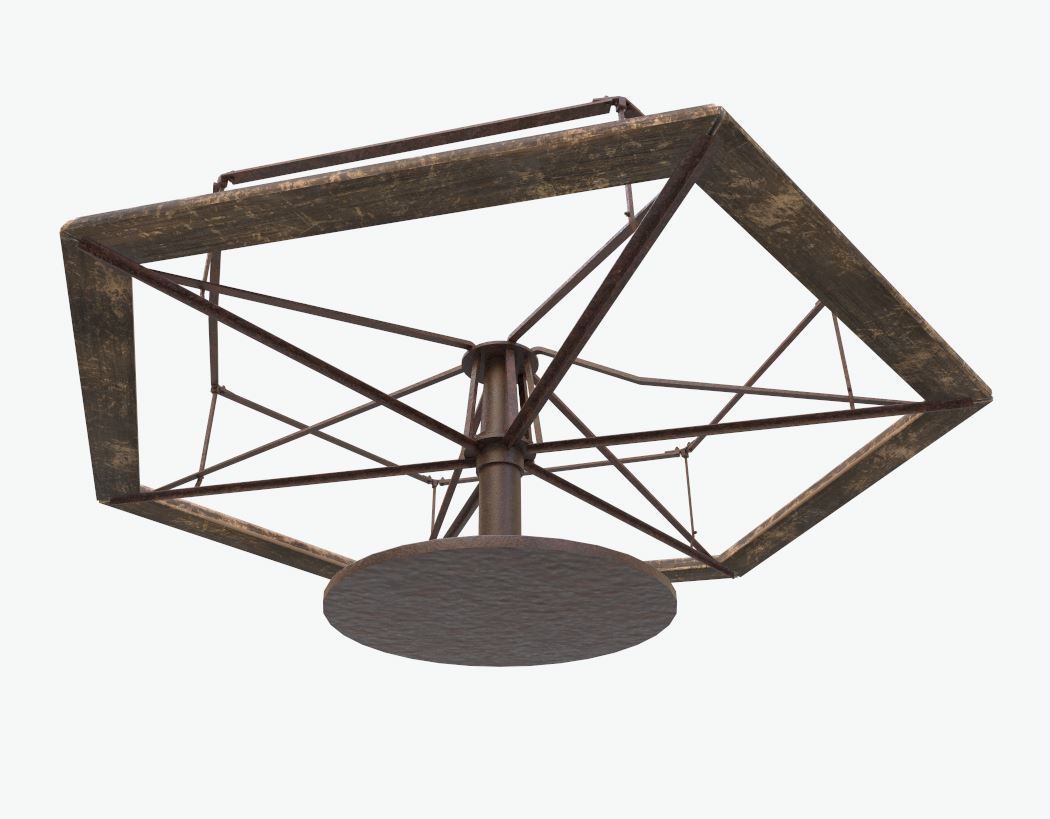 Old  Merry-Go Round 3D model_9