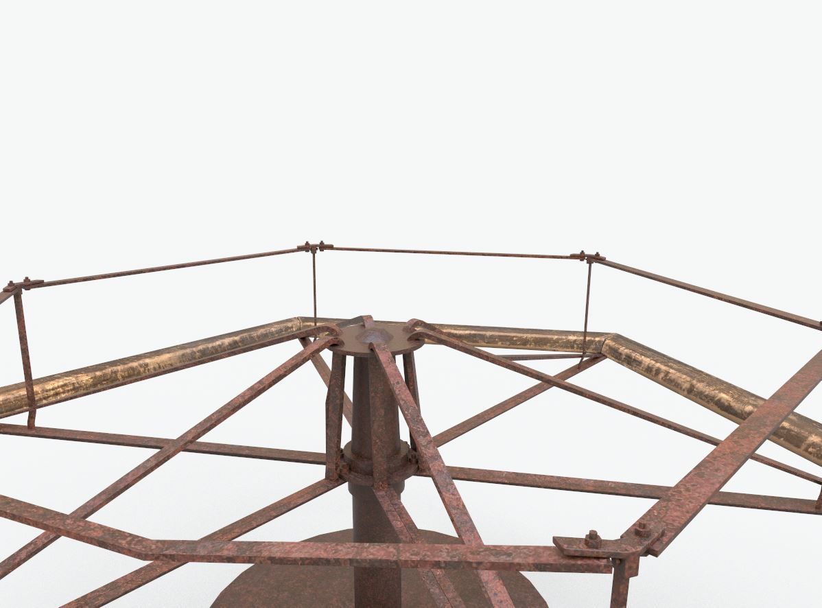 Old  Merry-Go Round 3D model_8