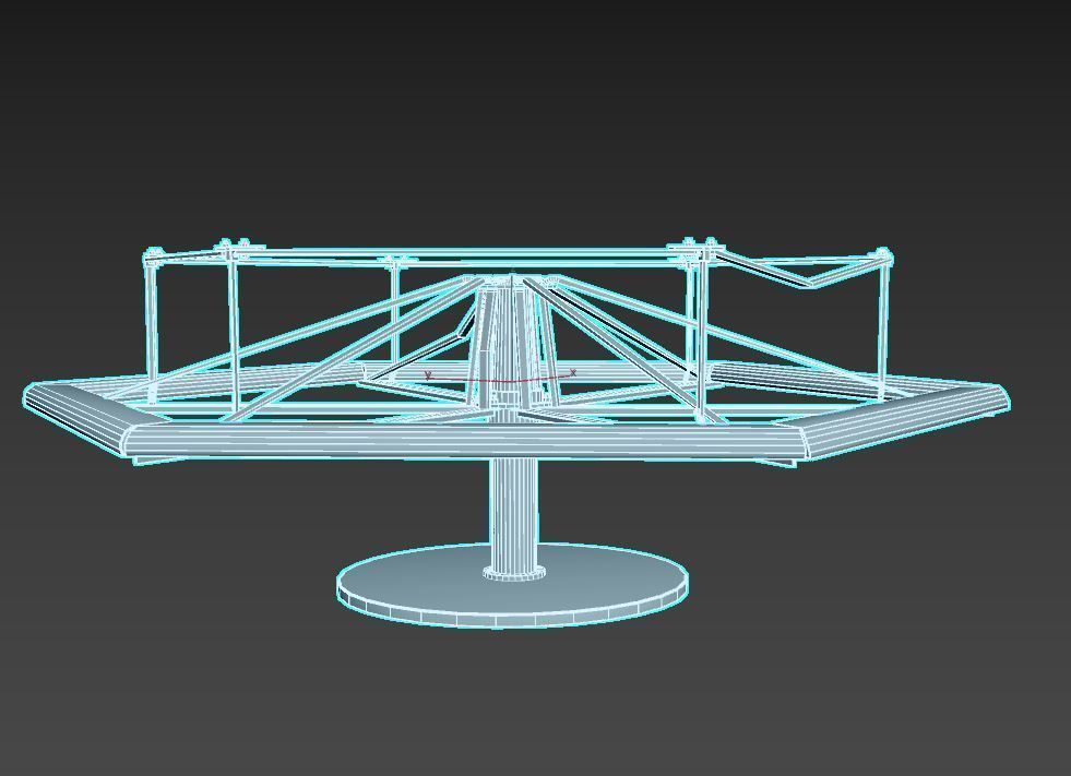 Old  Merry-Go Round 3D model_12