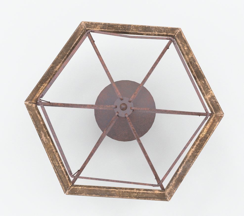 Old  Merry-Go Round 3D model_6