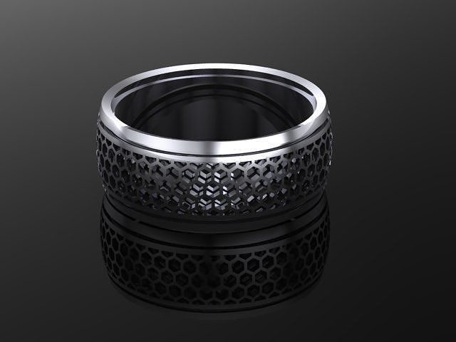 Men style solid ring 3D print model