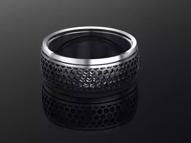 Mens Ring STL 3D Model for Jewelry Design and 3D Printing