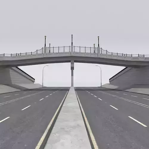 Pedestrian Bridge 3D model