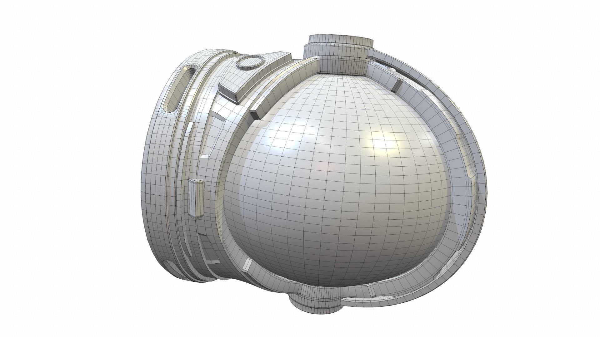 Astronaut space helmet sp-3 3D model_10