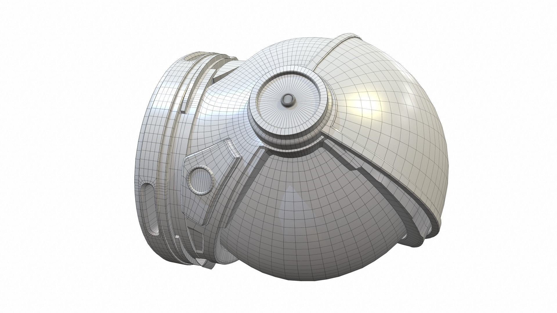 Astronaut space helmet sp-3 3D model_9