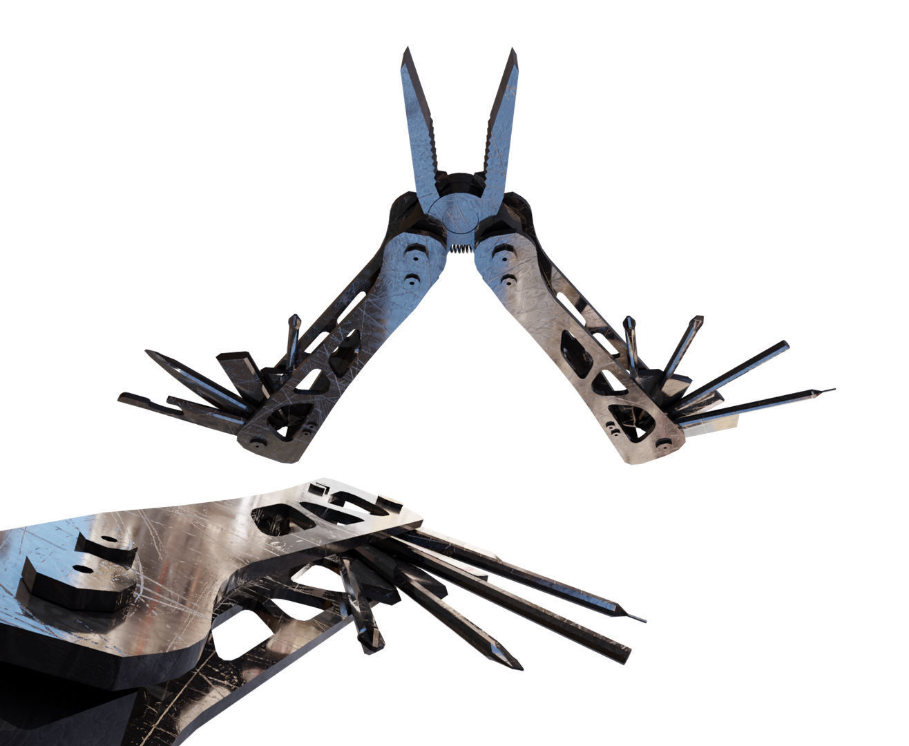 Multy Tool Low-poly 3D model_4