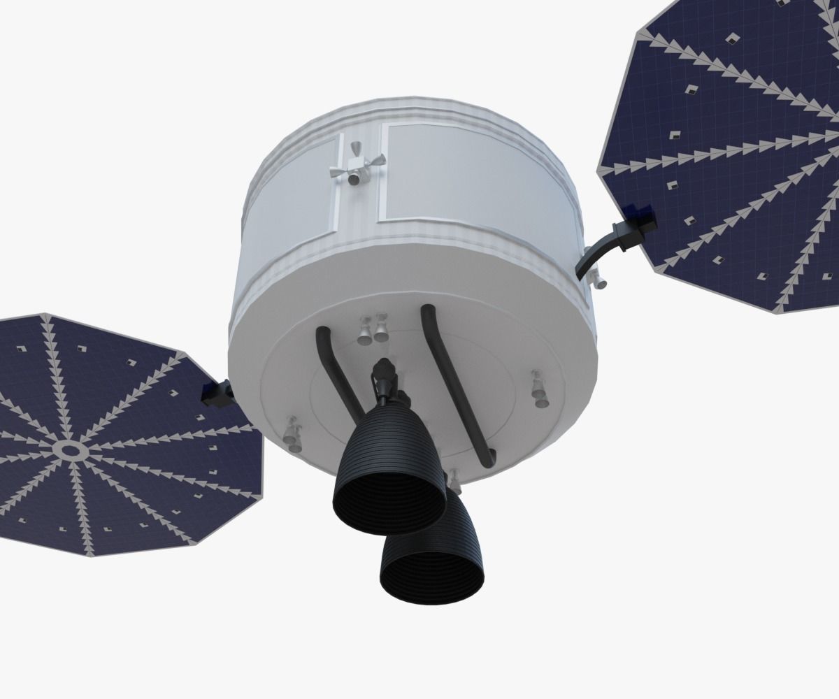 Crew Exploration Vehicle Space Capsule CEV Low-poly 3D model_6