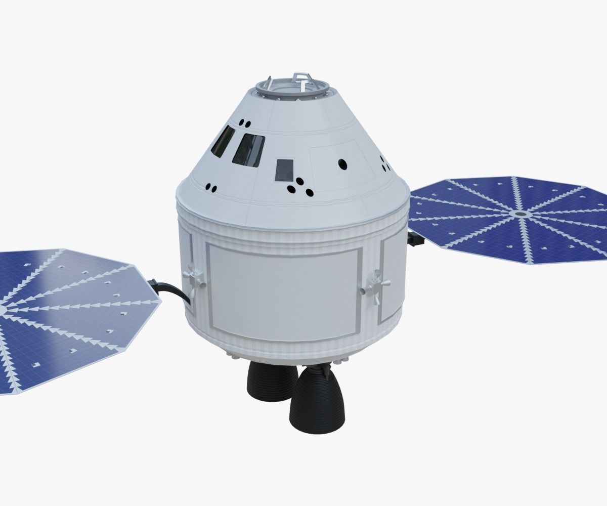 Crew Exploration Vehicle Space Capsule CEV Low-poly 3D model_5
