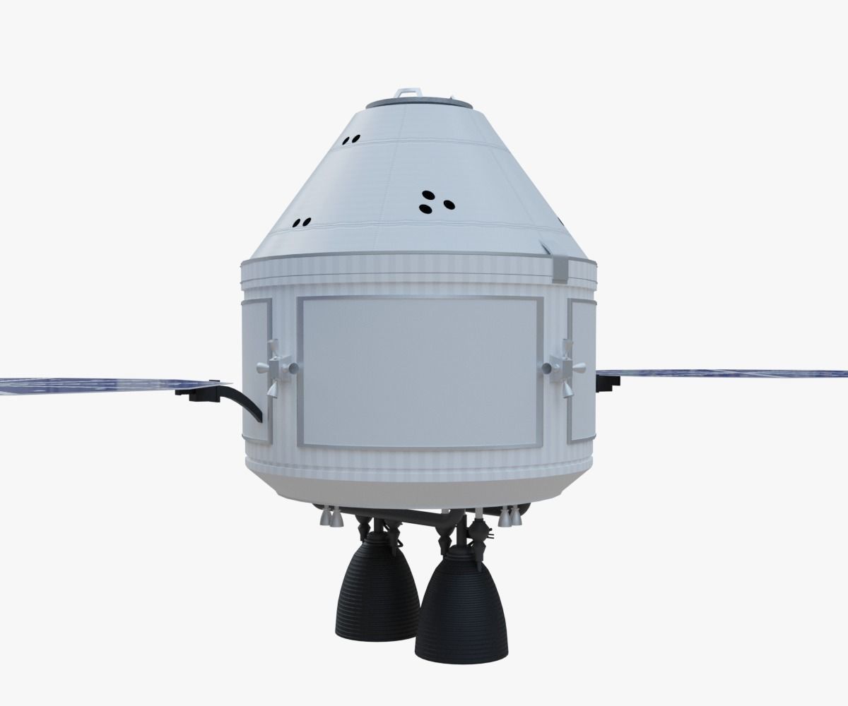 Crew Exploration Vehicle Space Capsule CEV Low-poly 3D model_8