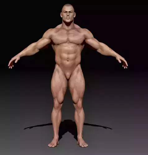 Strong Man Body Complete Zbrush Project
