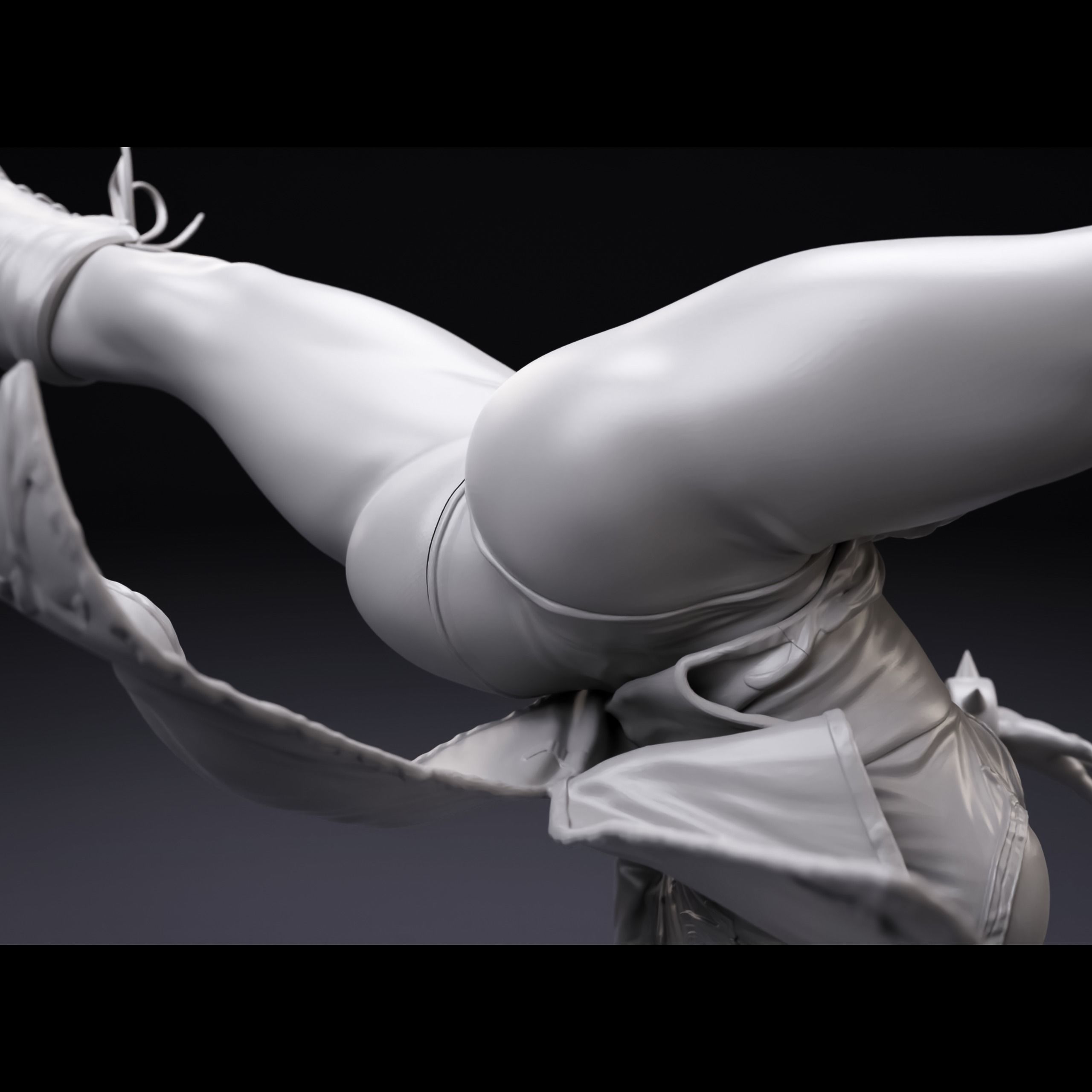 Chun-Li Spinning Bird Kick FanArt for 3D Print 3D print model_15