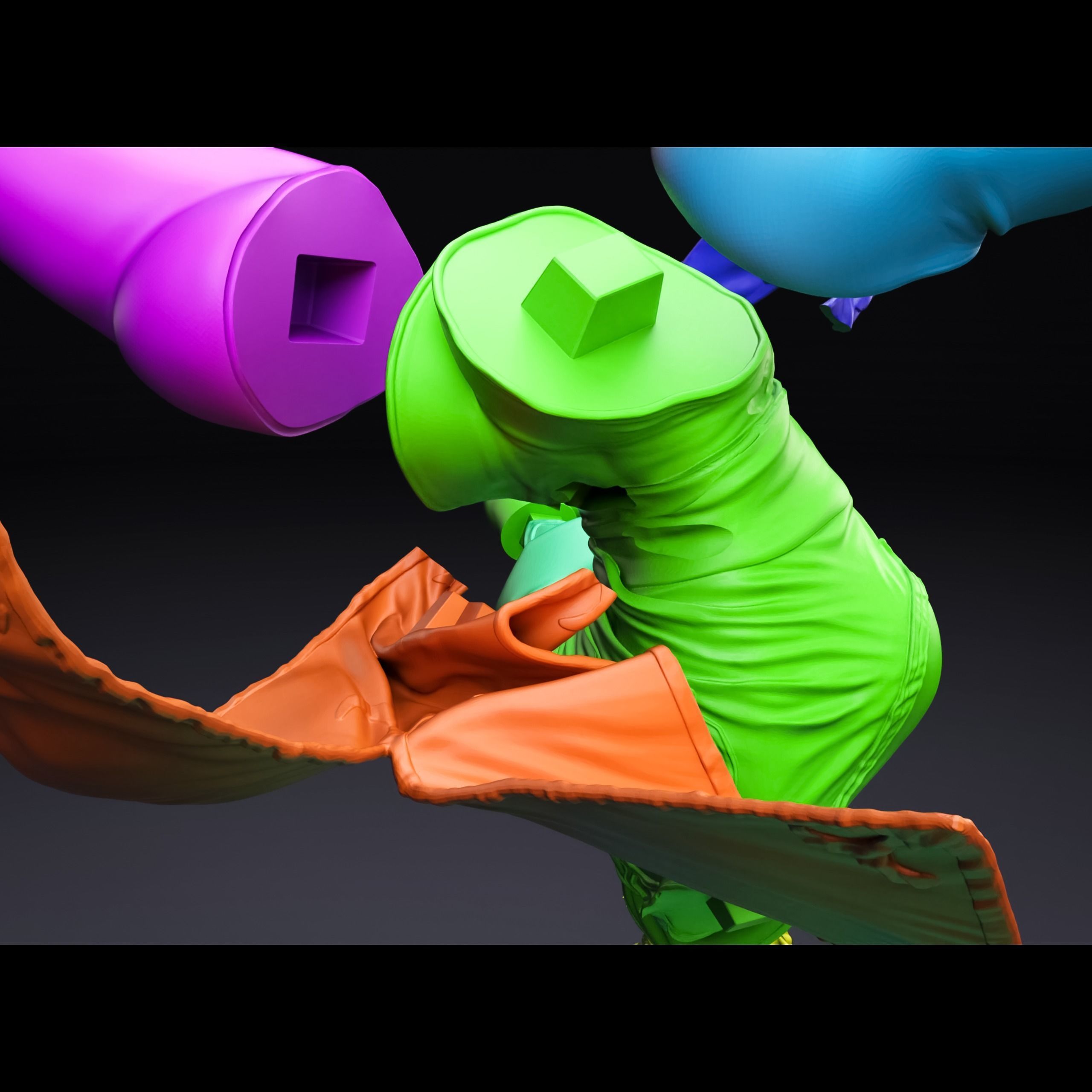 Chun-Li Spinning Bird Kick FanArt for 3D Print 3D print model_7