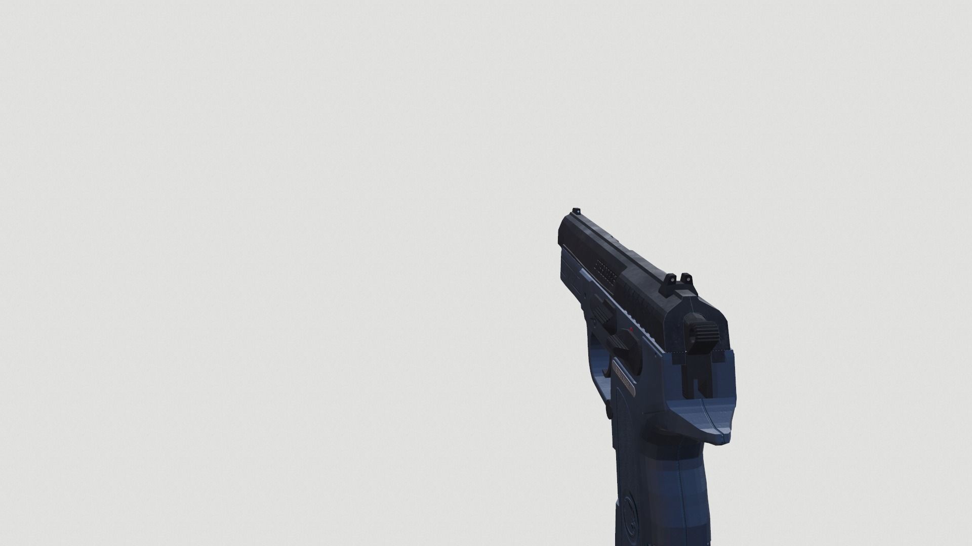 Low Poly Pistol BT 02  4 Colour Modern Weapons Low-poly 3D model_5