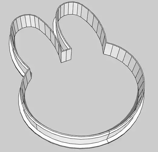 Rabbit Cookie Cutter 3D print model