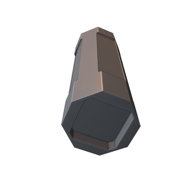 Scifi concept bottle 3D model_5