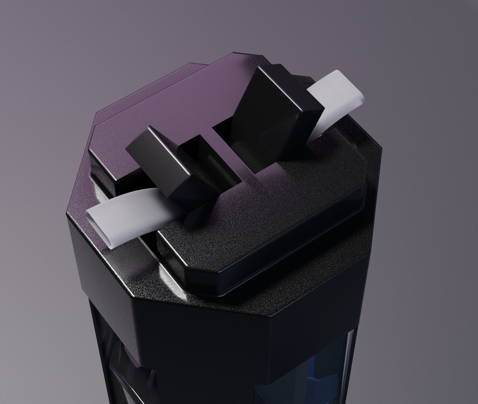 Scifi concept bottle 3D model_2