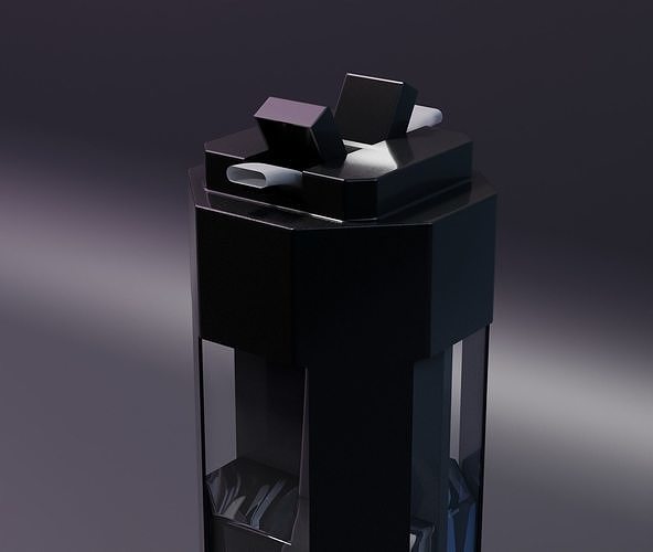 Scifi concept bottle 3D model