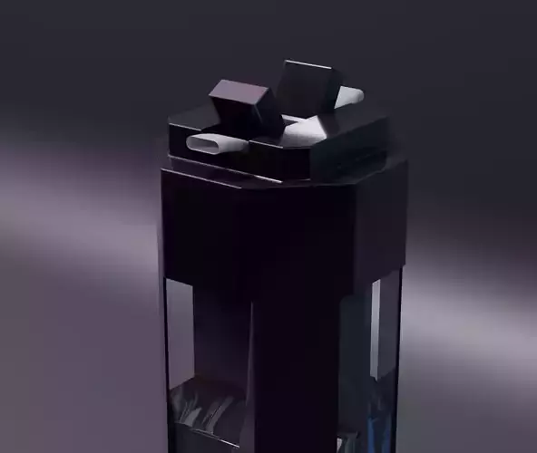 Scifi concept bottle 3D model