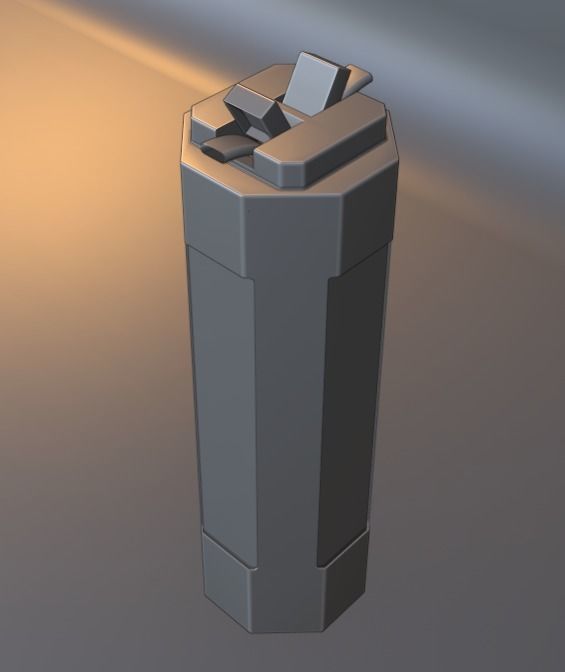 Scifi concept bottle 3D model_13