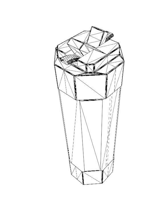 Scifi concept bottle 3D model_8