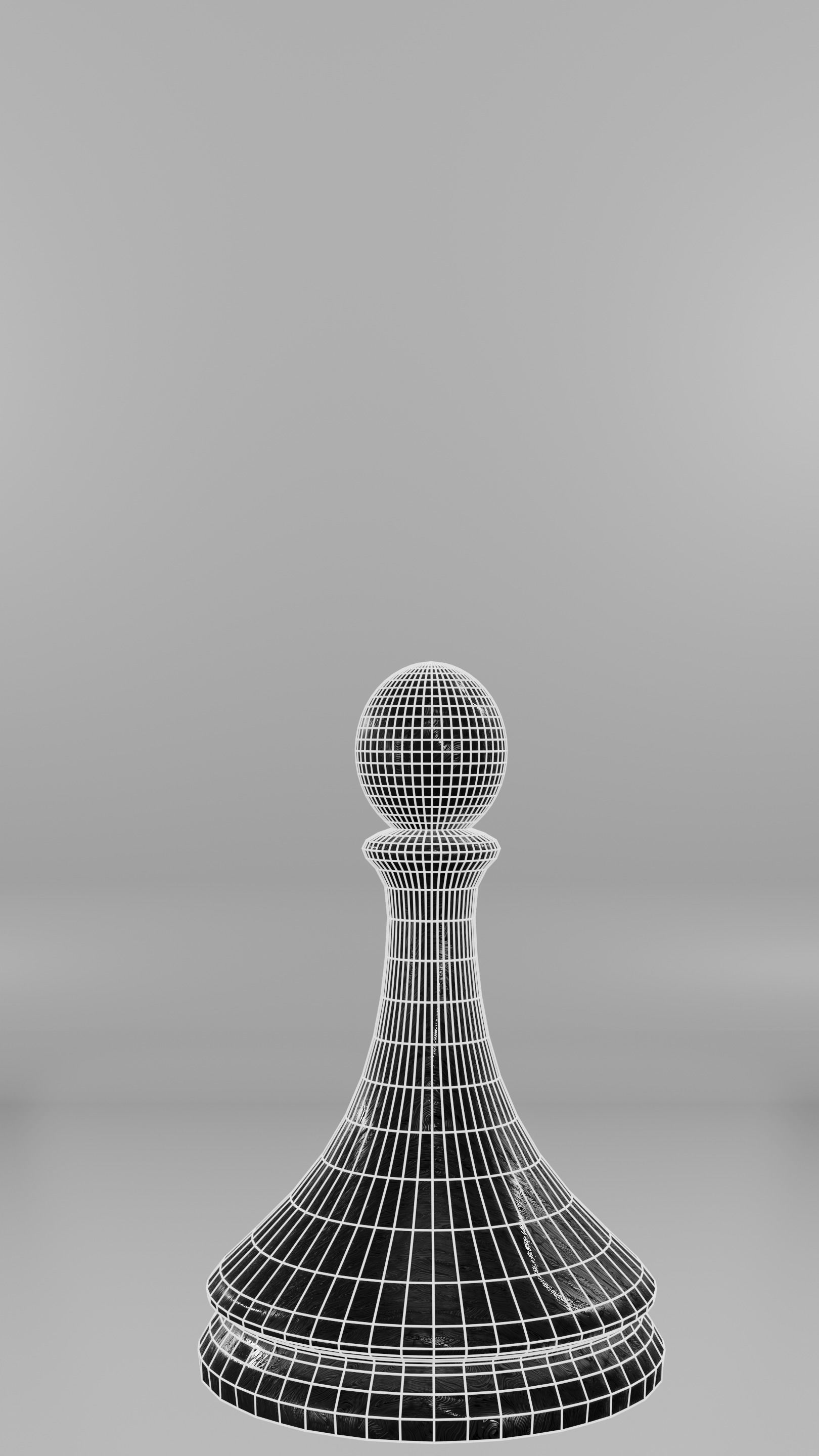 Classic set for chess - table and pieces Low-poly 3D model_25