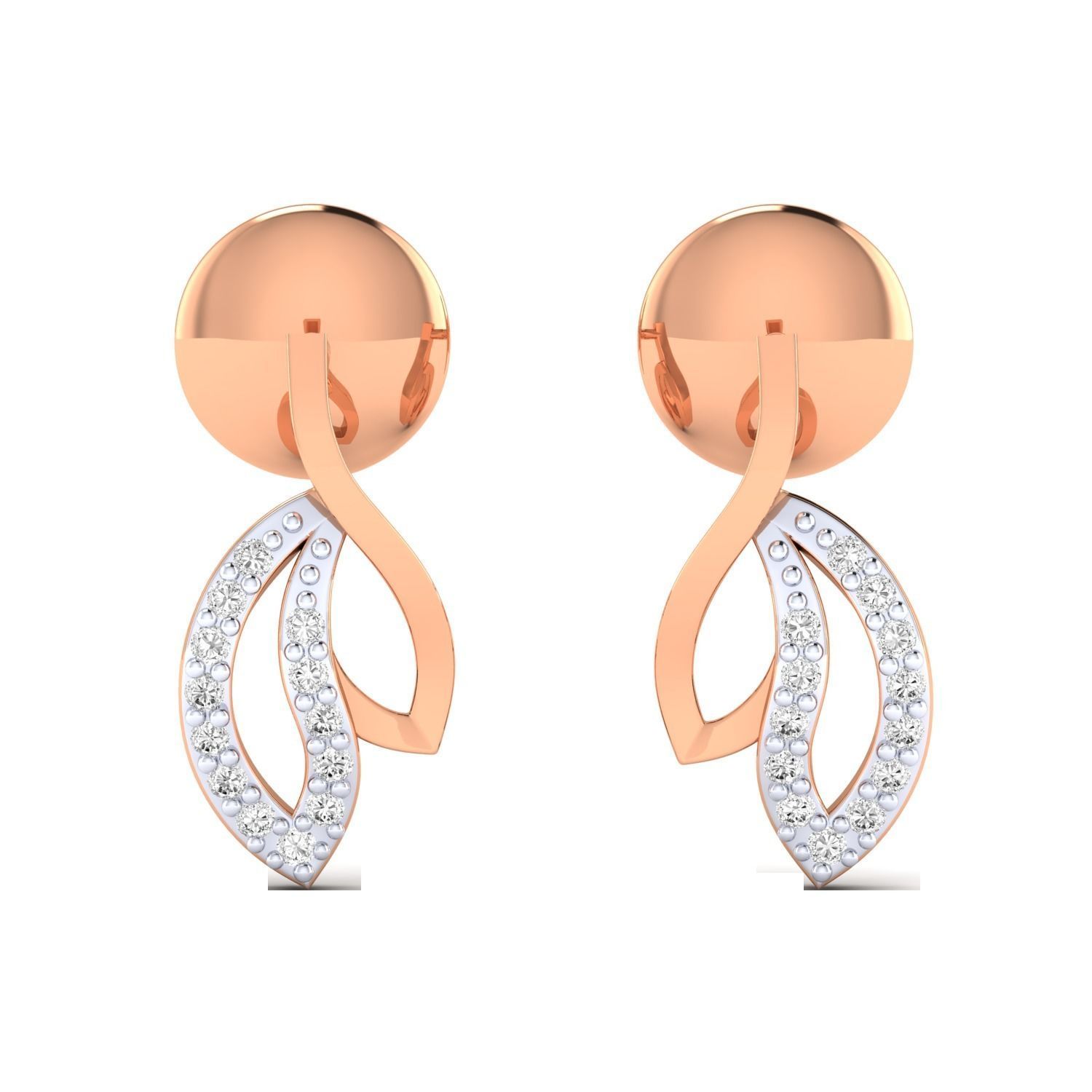Women earrings 3dm render detail 3D print model 3D print model_12