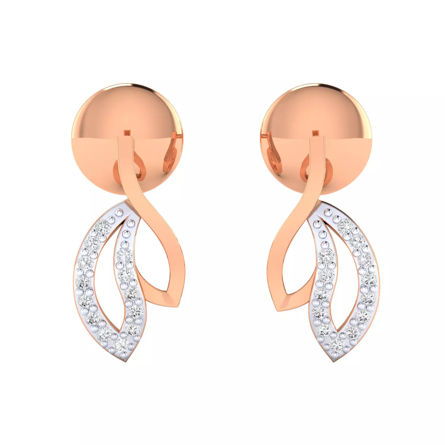 Women earrings 3dm render detail 3D print model 3D print model_0