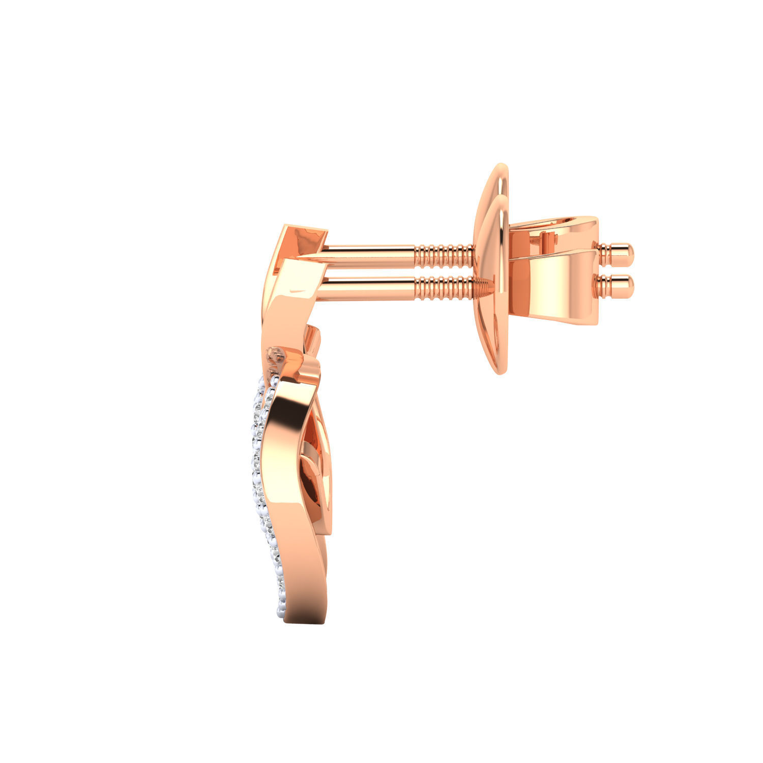 Women earrings 3dm render detail 3D print model 3D print model_5